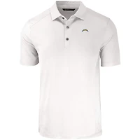 Polo blanc recyclé Forge Eco Stretch des Los Angeles Chargers pour homme, Cutter & Buck
