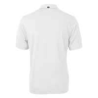 Men's Cutter & Buck  White Los Angeles Chargers Helmet Virtue Eco Pique Recycled Polo