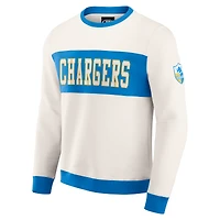 Sweat-shirt colorblock crème pour homme de la collection Darius Rucker Fanatics, Los Angeles Chargers