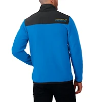 Men's Darius Rucker Collection by Fanatics Powder Blue Los Angeles Chargers Color Block Polar Fleece Full-Zip Jacket