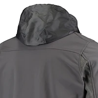 Men's Dunbrooke Graphite Los Angeles Chargers Circle Zephyr Softshell Full-Zip Jacket