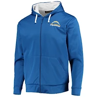 Men's Dunbrooke Powder Blue/White Los Angeles Chargers Apprentice Full-Zip Hoodie