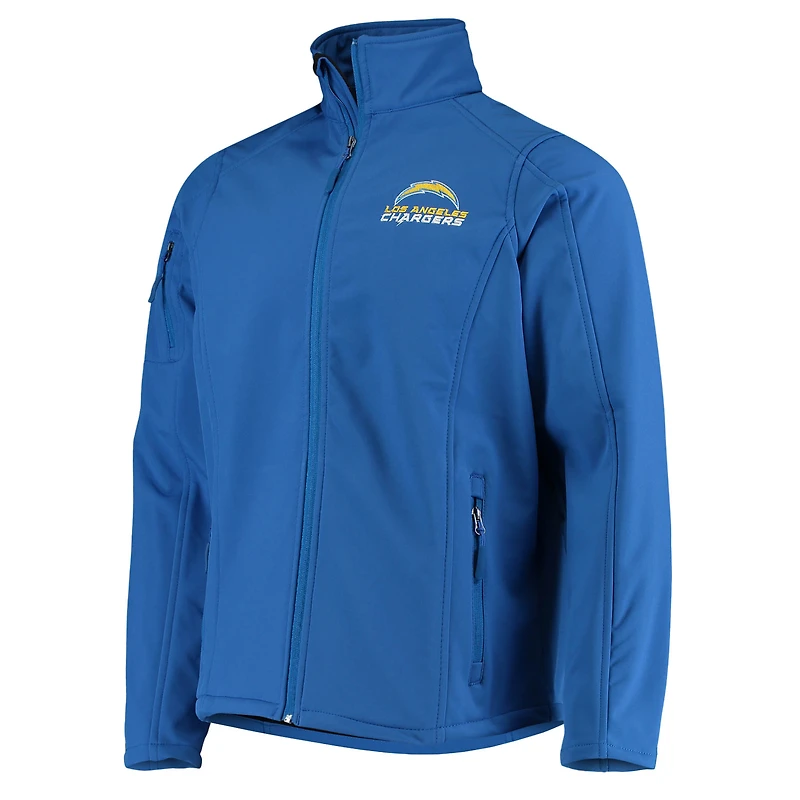 Men's Dunbrooke Powder Blue Los Angeles Chargers Sonoma Softshell Full-Zip Jacket