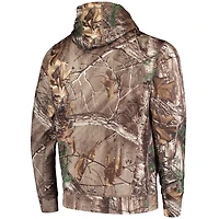 Men's Dunbrooke Realtree Camo Los Angeles Chargers Circle Champion Tech Fleece Pullover Hoodie