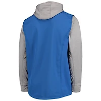 Veste à capuche zippée intégrale Dunbrooke Royal/Gris Los Angeles Chargers pour homme, grandes tailles Alpha