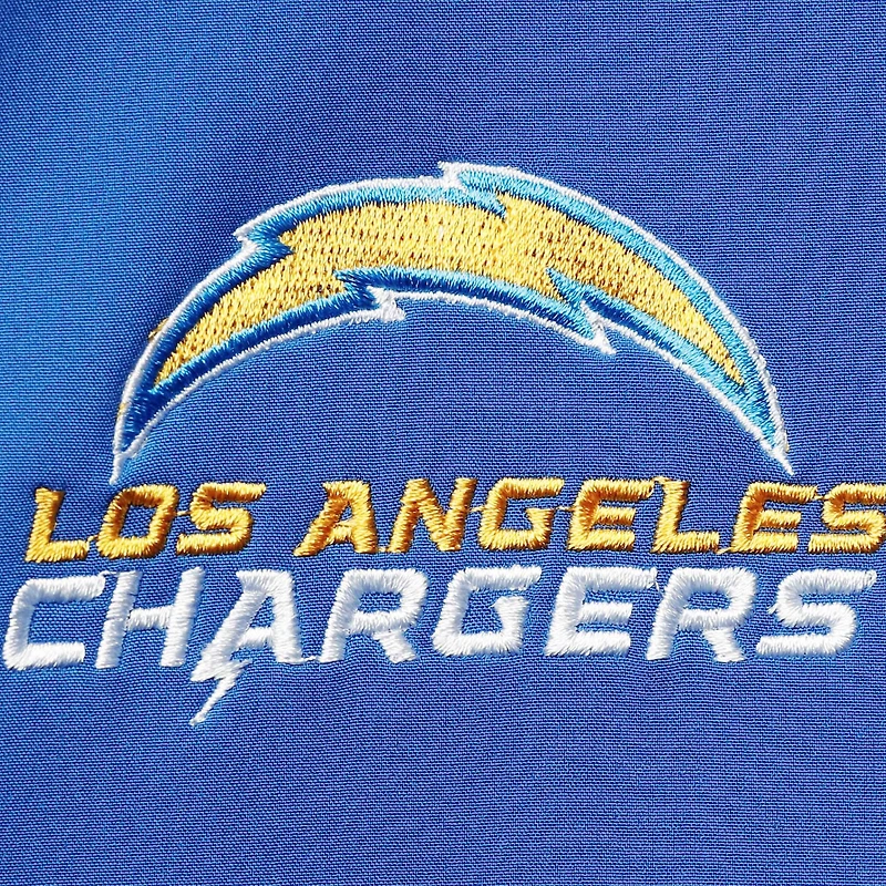 Veste à capuche zippée intégrale Dunbrooke Royal/Gris Los Angeles Chargers pour homme, grandes tailles Alpha