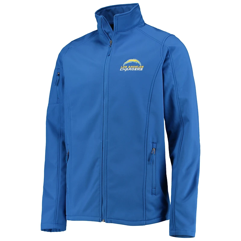 Men's Dunbrooke Royal Los Angeles Chargers Big & Tall Sonoma Softshell Full-Zip Jacket
