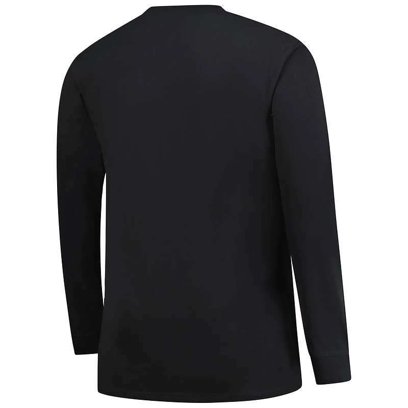 T-shirt à manches longues Fanatics noir pour homme, motif Los Angeles Chargers, coupe grande et taille