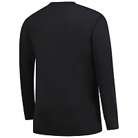 T-shirt à manches longues Fanatics noir pour homme, motif Los Angeles Chargers, coupe grande et taille