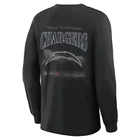 Men's Fanatics  Black Los Angeles Chargers Midnight Falls Long Sleeve T-Shirt