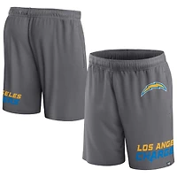 Men's Fanatics Gray Los Angeles Chargers Clincher - Shorts