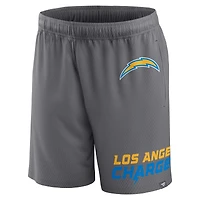 Men's Fanatics Gray Los Angeles Chargers Clincher - Shorts