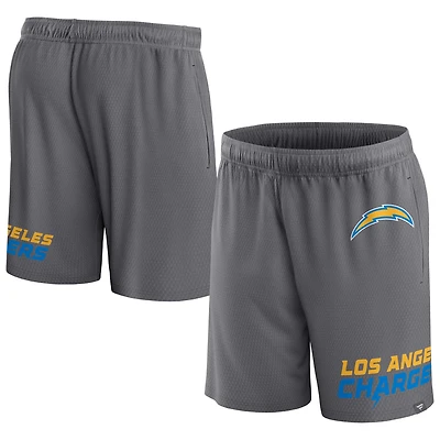 Men's Fanatics Gray Los Angeles Chargers Clincher - Shorts