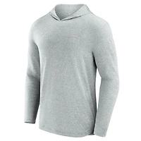 Men's Fanatics Gray Los Angeles Chargers Front Office Tech Lightweight Hoodie T-Shirt