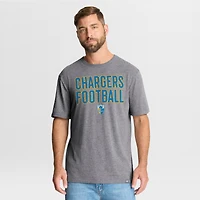 T-shirt tri-blend hommage aux Los Angeles Chargers, gris chiné, Fanatics pour homme