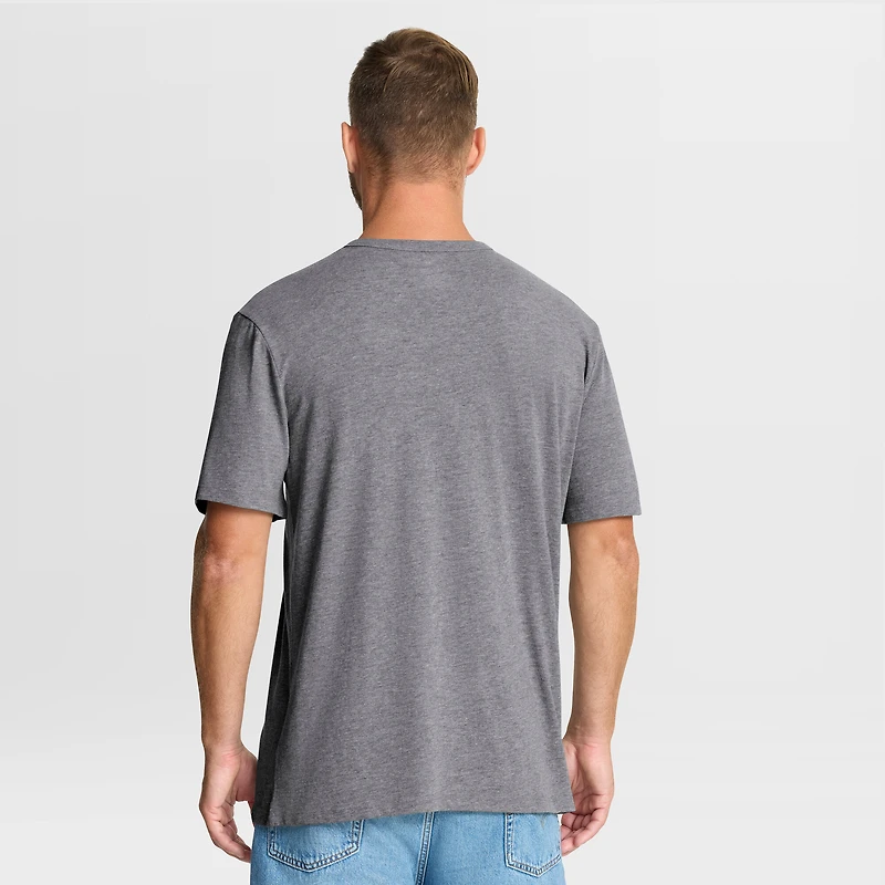 Men's Fanatics Heather Gray Los Angeles Chargers First Down Tribute Tri-Blend T-Shirt