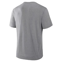 T-shirt tri-blend hommage aux Los Angeles Chargers, gris chiné, Fanatics pour homme