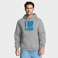 Sweat à capuche gris chiné Fanatics pour homme des Los Angeles Chargers, Right Tackle Legacy