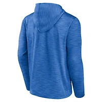 Men's Fanatics Heather Powder Blue Los Angeles Chargers Hook and Ladder Pullover Hoodie