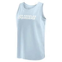 Men's Fanatics Light Blue Los Angeles Chargers Elements Tank Top