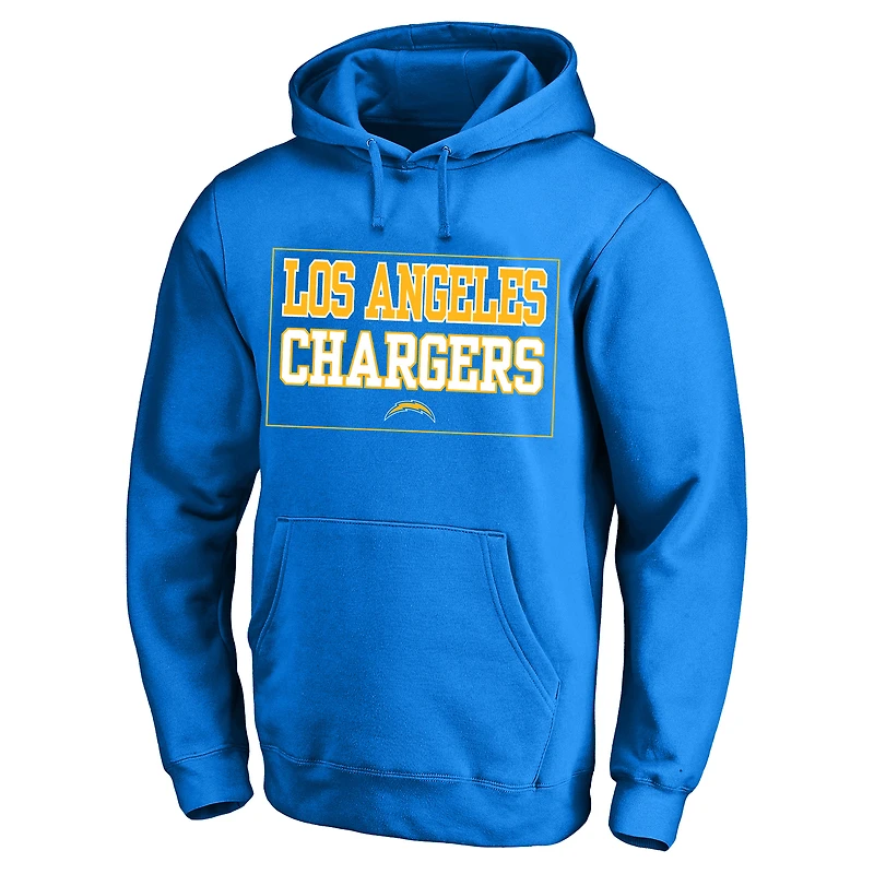 Sweat à capuche polaire bleu poudre Fanatics pour hommes Los Angeles Chargers, grande taille