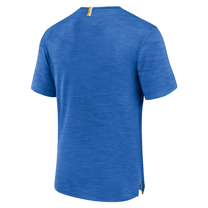 T-shirt Defender Evo Fanatics Powder Blue pour hommes des Chargers de Los Angeles