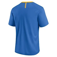 Men's Fanatics Powder Blue Los Angeles Chargers Defender Fade Slant T-Shirt