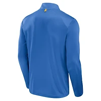 Men's Fanatics Powder Blue Los Angeles Chargers Defender Long Sleeve Quarter-Zip Jacket