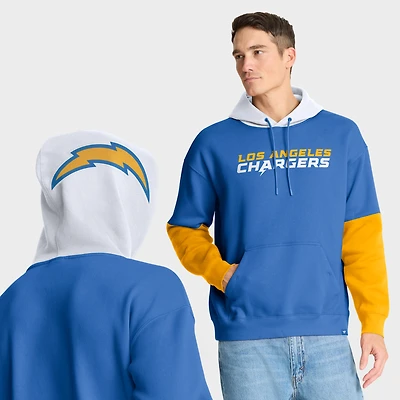 Men's Fanatics Powder Blue Los Angeles Chargers Helmet Pullover Hoodie