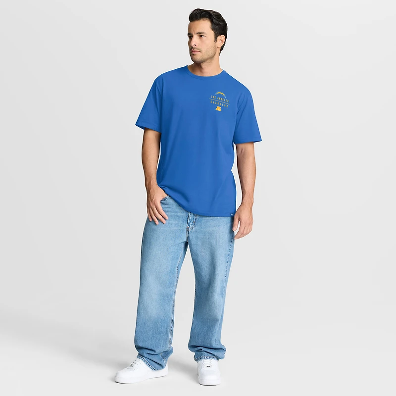 Men's Fanatics Powder Blue Los Angeles Chargers Passing Pocket Legacy T-Shirt