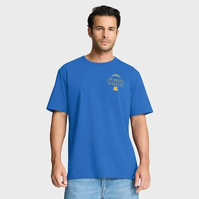 Men's Fanatics Powder Blue Los Angeles Chargers Passing Pocket Legacy T-Shirt