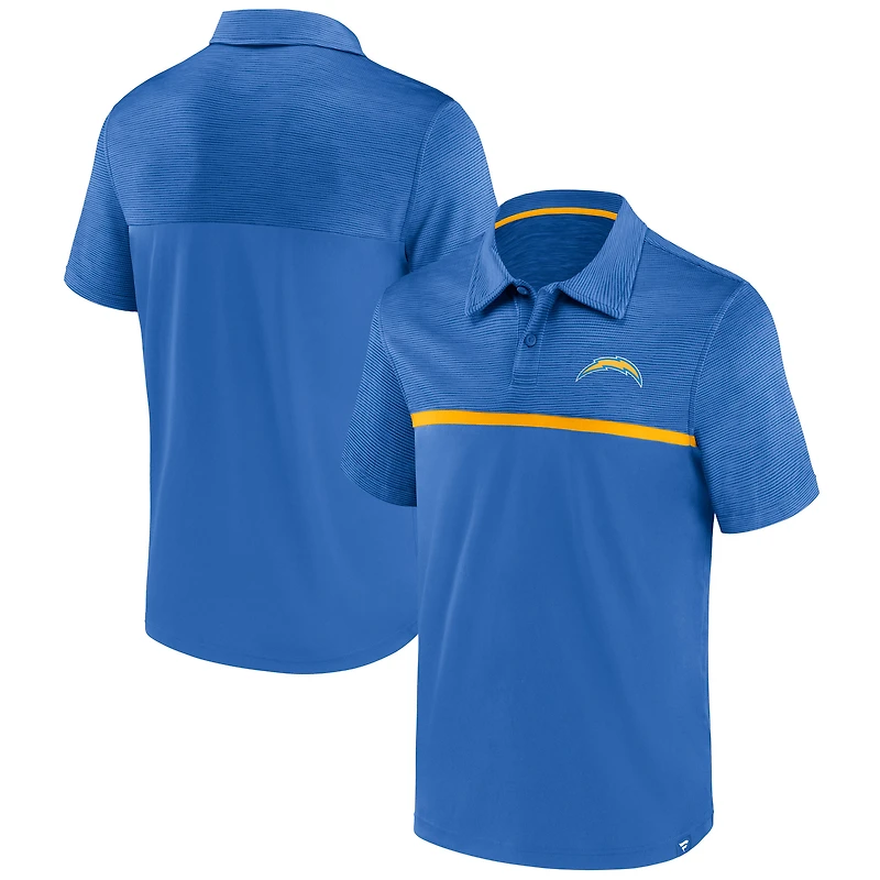 Polo primaire Fanatics Powder Blue Los Angeles Chargers pour hommes