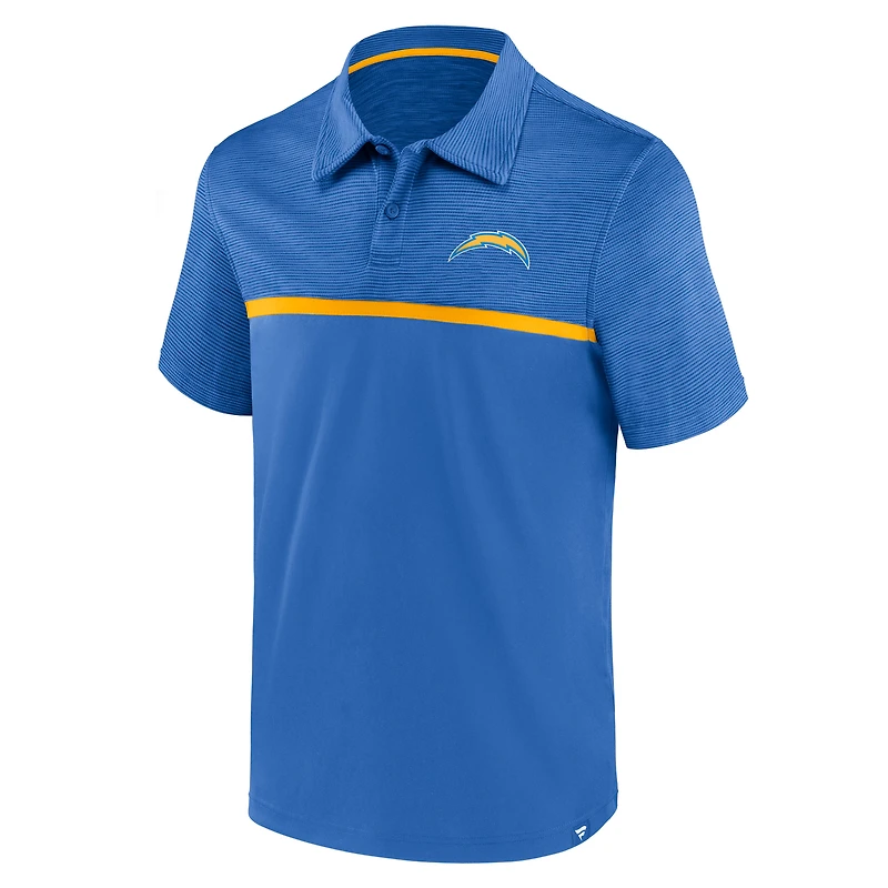 Polo primaire Fanatics Powder Blue Los Angeles Chargers pour hommes