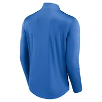 Haut à quart de zip Quarterback Fanatics bleu poudré pour hommes des Chargers Los Angeles