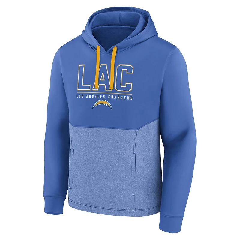 Sweat à capuche réussi pour hommes Fanatics Powder Blue Los Angeles Chargers