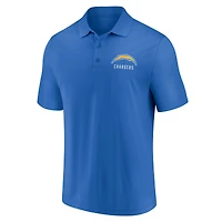 Men's Fanatics White/Powder Blue Los Angeles Chargers Lockup Two-Pack Polo Set
