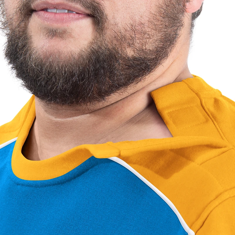 Men's G-III Sports by Carl Banks Powder Blue Los Angeles Chargers Adaptive Lord Stanley Crewneck Sweatshirt