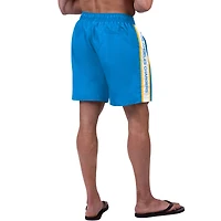 Short de bain Streamline Volley G-III Sports by Carl Banks pour hommes, bleu poudre, Los Angeles Chargers