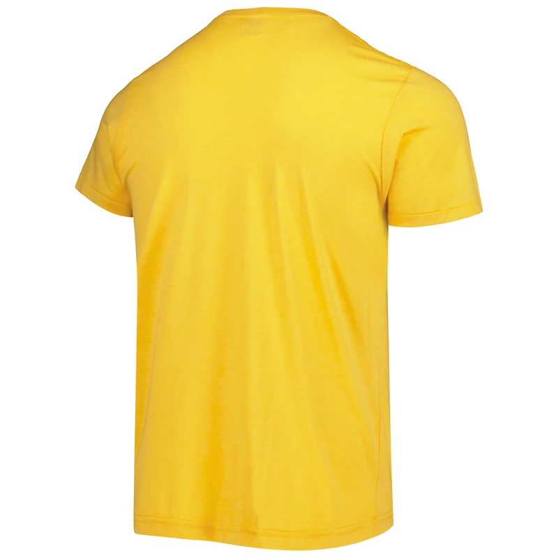Men's Homage Gold Los Angeles Chargers Victory Monday Tri-Blend T-Shirt