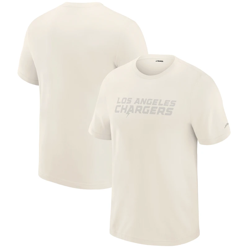 Men's J. Palmer  Cream Los Angeles Chargers Play Action Tri-Blend Performance T-Shirt