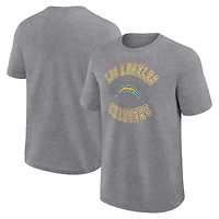 Men's Logo Athletic Heather Gray Los Angeles Chargers Success T-Shirt