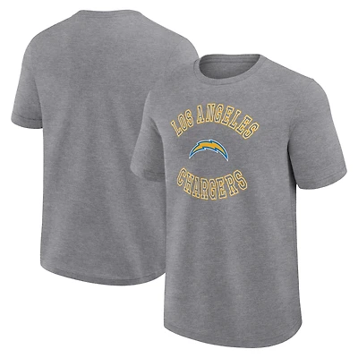 Men's Logo Athletic Heather Gray Los Angeles Chargers Success T-Shirt