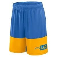 Short de sport bleu poudre avec logo pour homme des Chargers Los Angeles, le meilleur meilleurs