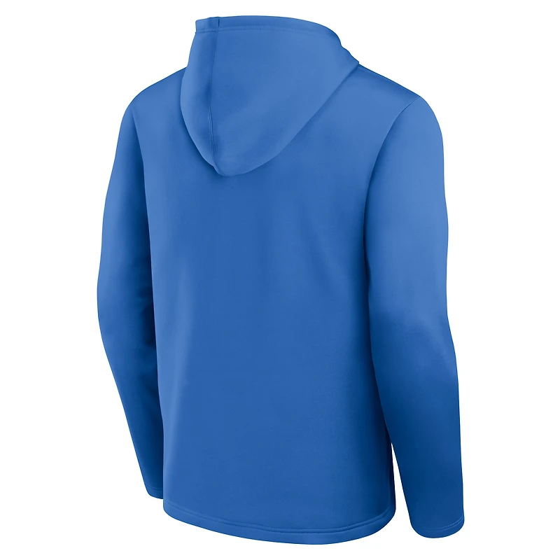 Men's Logo Athletic Powder Blue Los Angeles Chargers Head Start Pullover Hoodie