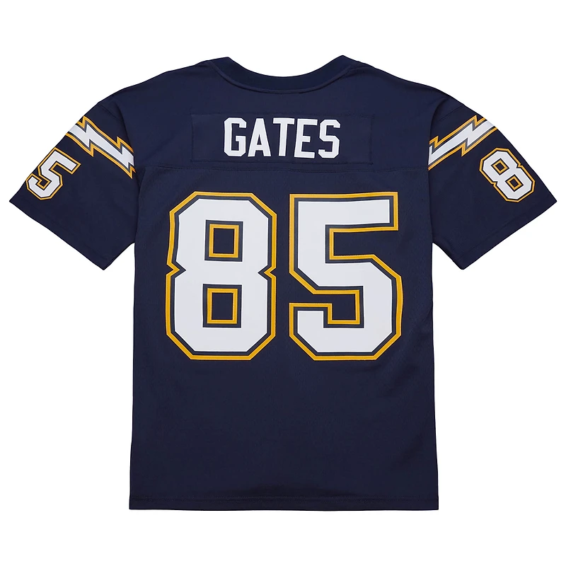 Maillot réplique bleu marine Antonio Gates de Mitchell & Ness pour homme des Los Angeles Chargers 2006 Legacy
