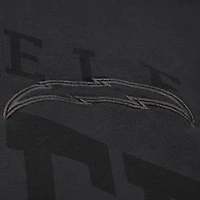 T-shirt noir Mitchell & Ness pour homme, collection Downtown, Los Angeles Chargers