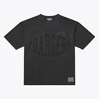 T-shirt noir Mitchell & Ness pour homme, collection Downtown, Los Angeles Chargers