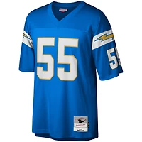 Men's Mitchell & Ness Junior Seau Powder Blue Los Angeles Chargers Big Tall 2002 Retired Player Replica Jersey