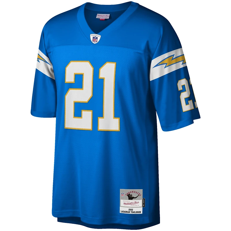 Maillot réplique Mitchell & Ness LaDainian Tomlinson pour hommes, bleu poudre, Los Angeles Chargers Legacy Replica