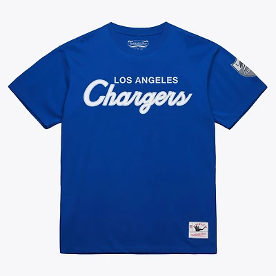 T-shirt classique Mitchell & Ness Royal Los Angeles Chargers pour homme